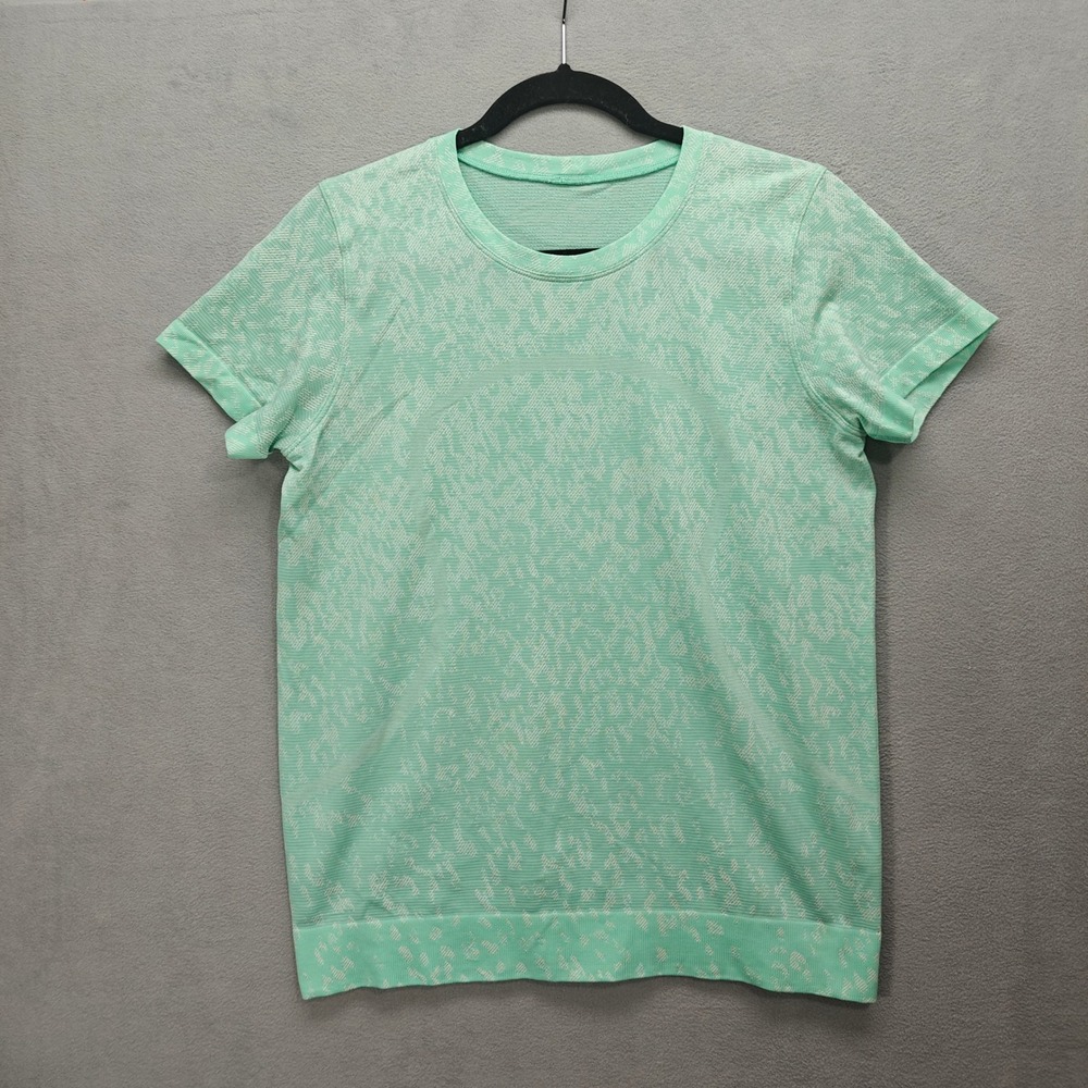 Lululemon Swiftly Tech Short Sleeve Top Women Size 8 Sporty Running Workout Gym